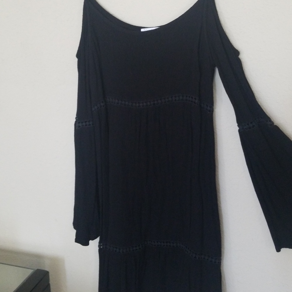 Boho Black Dress